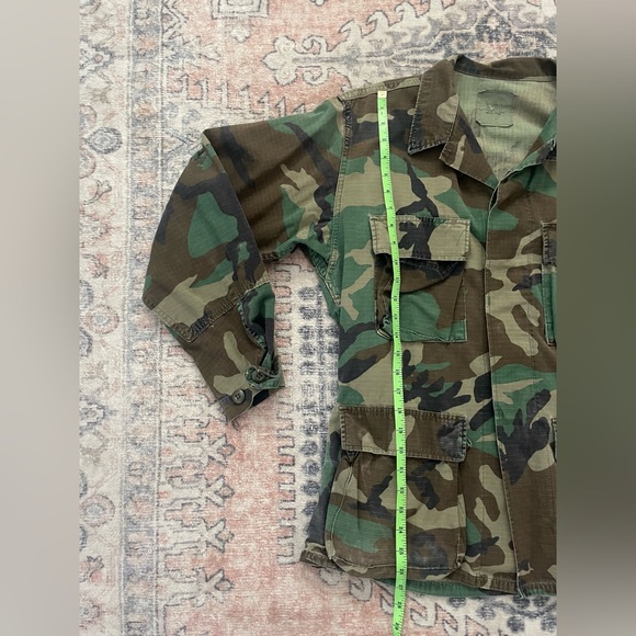 Vintage Green & Brown Unisex Camo Utility Jacket - Picture 7 of 7